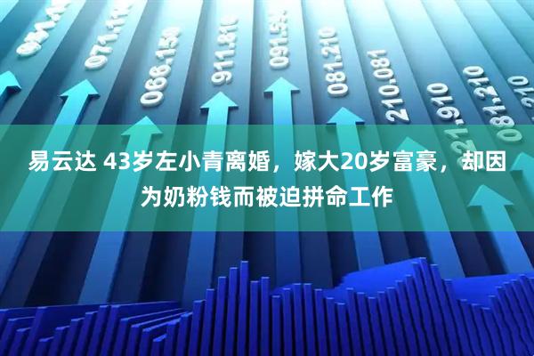 易云达 43岁左小青离婚，嫁大20岁富豪，却因为奶粉钱而被迫拼命工作